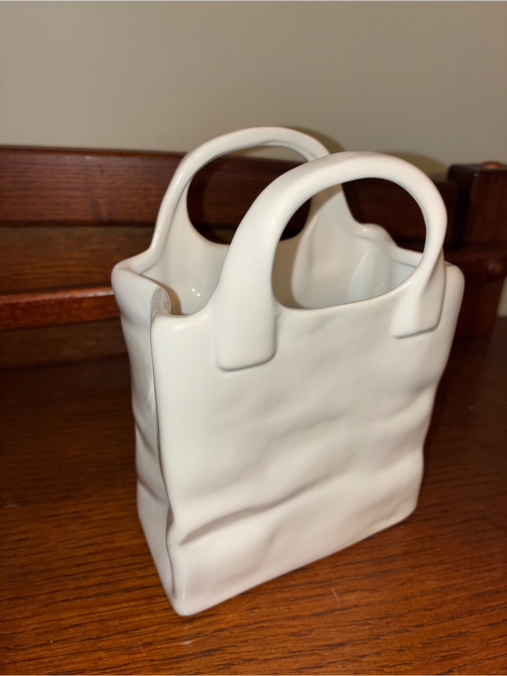 Tote bag vase by Jay Wilfred div of Andrea by Sadek